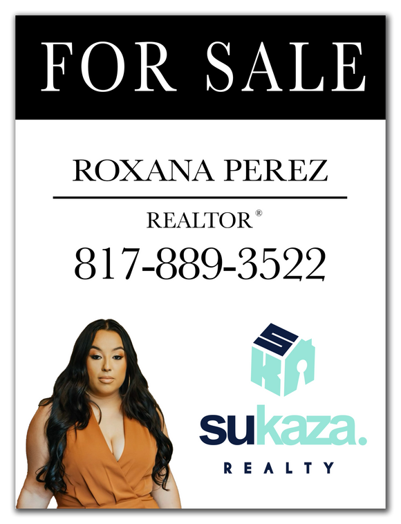 24Hx18W SuKaza Real Estate - Aluminum Sign Panel Only